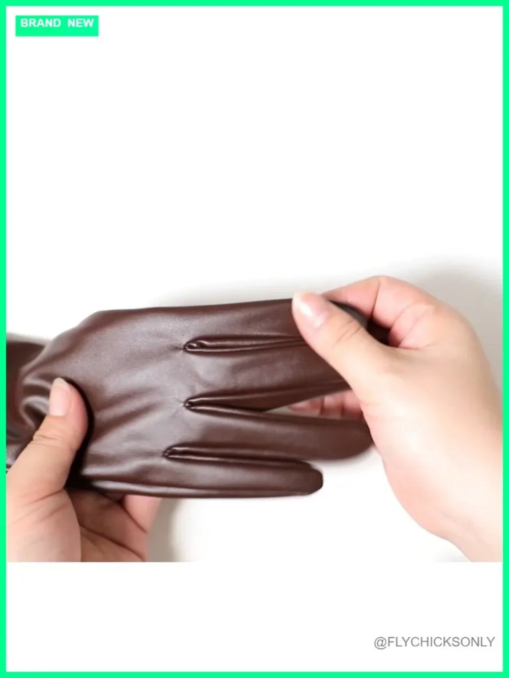 Women's Faux Leather Elbow Length Opera Gloves Touchscreen